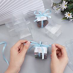 40 scatola regalo trasparente quadrata per bomboniere a forma di animale domestico&nbsp;DIY-BC0006-41B