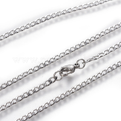 Collares de cadena de eslabones de acero inoxidable 304 que no se deslustran&nbsp;NJEW-E143-01P