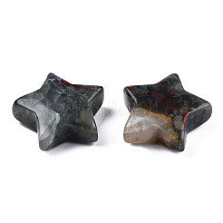 Pietre di preoccupazione a forma di stella di agata naturale di sangue&nbsp;G-T132-002A-15