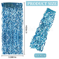 Rideaux à franges en feuille de plastique&nbsp;DIY-WH20011-33D