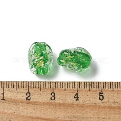 Handgefertigte Stränge aus Folien-Bunte Malereiperlen&nbsp;FOIL-Z001-06G