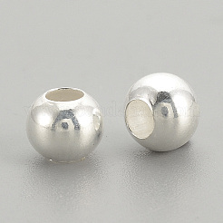 Perles 925 en argent sterling&nbsp;X-STER-S002-12-5mm