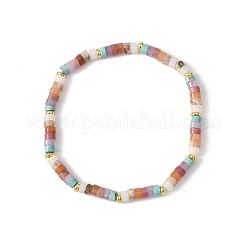 Pulseras elásticas con cuentas de piedras preciosas mixtas naturales para mujer&nbsp;BJEW-JB12819