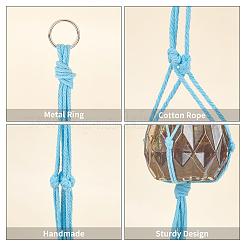7 juego de cuerdas de algodón tejidas a mano en 7 colores&nbsp;DIY-GA0002-22