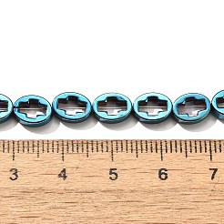Galvanisierte synthetische nichtmagnetische Hämatitperlenstränge&nbsp;G-L613-Z01-01A