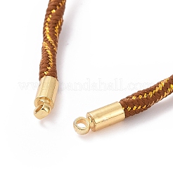 Bracelets argentés en corde de nylon&nbsp;MAK-C003-03G-01