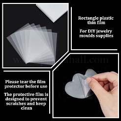 Rechteckiger dünner Plastikfilm&nbsp;LS-DIY-WH0259-56