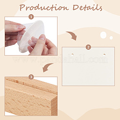 4 sachet de présentoirs ronds en acrylique pour boucles d'oreilles de couple&nbsp;EDIS-SC0001-17B