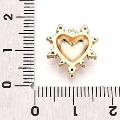 Breloques en laiton avec zircone cubique de micro pave&nbsp;KK-N261-04G