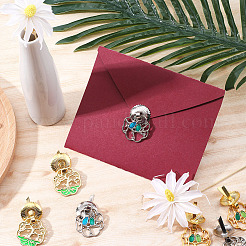 16 Stück 4 Stile Zinklegierung Emaille Box Griffe&nbsp;FIND-GF0005-47