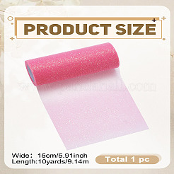 1 rouleau de rubans décoratifs en maille polyester&nbsp;DIY-LP0002-20E