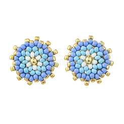 Boucles d'oreilles en perles de rocaille en verre&nbsp;EJEW-MZ00741