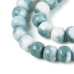 Colliers de perles de verre teintées à effet ombré&nbsp;GLAA-N067-01A-04