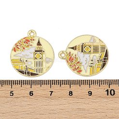 Emaille Anhänger Legierung&nbsp;ENAM-V001-02C-G