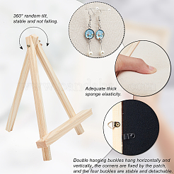 Présentoirs à bijoux en bois rectangle&nbsp;ODIS-WH0025-42