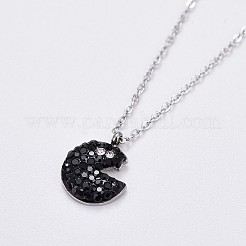 (vente d'usine de bijoux) Colliers pendentifs en chaînes de câble en acier inoxydable 304&nbsp;NJEW-F267-21P