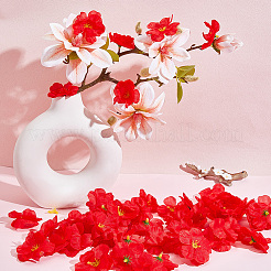 100 pieza de cabeza de flor artificial de tela&nbsp;AJEW-GF0013-17A