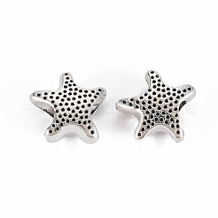 In lega di stile tibetano impostazioni perline europei strass&nbsp;TIBEB-N007-013