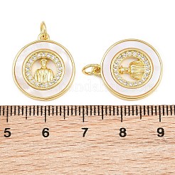 Pendentifs en laiton zircon cubique transparent&nbsp;CU-CBA9482-05G-01