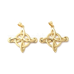 Pendentifs de placage en laiton&nbsp;KK-O142-13G