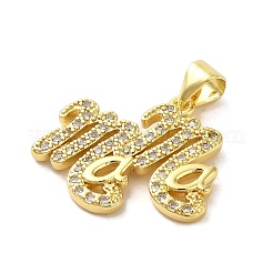 Messing micro pave klare zirkonia anhänger&nbsp;FIND-Z041-11A