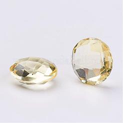 Cabochon posteriori appuntiti in strass di vetro sfaccettato&nbsp;RGLA-P013-A