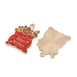 Noël alliage thème pendentifs émail&nbsp;LS-ENAM-C031-01G-06