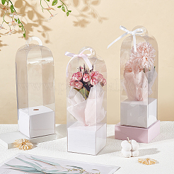 Transparente PVC-Verpackungsboxen für einzelne Rosenblumen&nbsp;ABAG-WH0045-32B