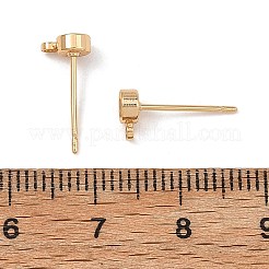 Componenti per orecchini a perno in ottone Shegrace&nbsp;XGRQ58470-769G