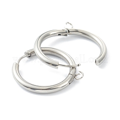 Orecchini a cerchio huggie in acciaio inossidabile 201 resistenti all'ossidazione&nbsp;STAS-P283-01M-P