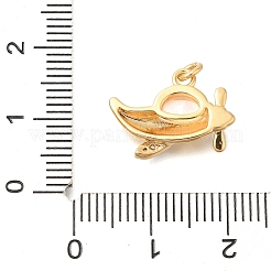 Pendentifs avec zircon cubiques à micro-pavés en laiton&nbsp;KK-U040-04G