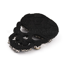 Tessuto teschio cucito su appliques&nbsp;DIY-WH0308-269D