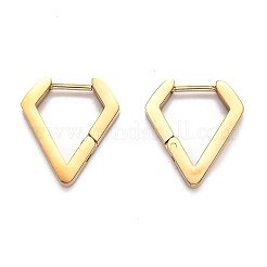 Orecchini a cerchio huggie in acciaio inossidabile 304&nbsp;STAS-J033-17B-G