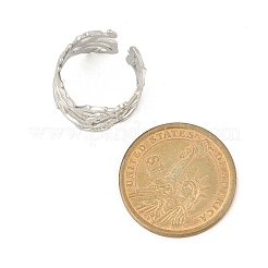 Anelli polsino larghi cavi in acciaio inossidabile 304 per donna&nbsp;RJEW-G338-24P