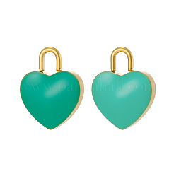 Acero inoxidable 304 con dijes de esmalte&nbsp;SA-OY001-66G