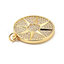 Ottone micro spianare pendenti zirconi&nbsp;KK-E015-20G