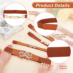 4 ceinture élastique en similicuir à 4 styles&nbsp;AJEW-GA0006-22A