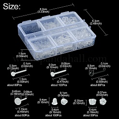 Risultati dell'orecchino della vite prigioniera di plastica ecologica di stile 320pcs 4&nbsp;KY-FS0001-18