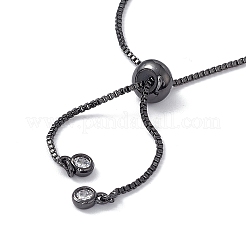 Herstellung von Tennis-Slider-Armbändern aus Messing mit Strassen&nbsp;KK-E068-VD015-4