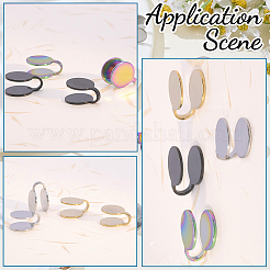 16 paire de boucles d'oreilles manchettes en acier inoxydable 304&nbsp;EJEW-SP0001-24