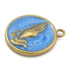 304 Edelstahl-Emaille-Anhänger&nbsp;LS-STAS-M084-09G-01