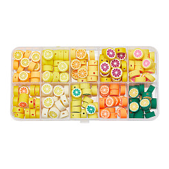 170 Stück 10 Stile handgemachte Fruchtperlen aus Polymer-Ton&nbsp;CLAY-AR0001-33