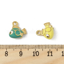 304 Edelstahl-Emaille-Anhänger&nbsp;STAS-P396-19G-M