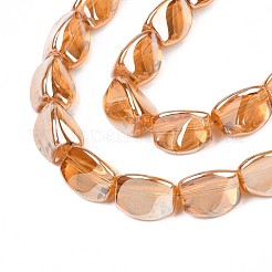 Perles en verre plaquent brin&nbsp;EGLA-S188-23