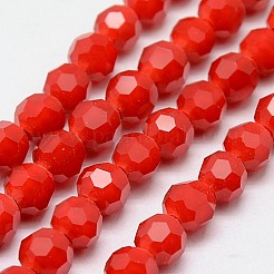 Hebras de cuentas redondas de vidrio ecológico&nbsp;EGLA-J042-4mm-M04