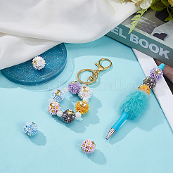 12 Stück 6 Farben handgefertigte Polymer Clay Perlen&nbsp;CLAY-FG0001-01A