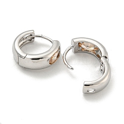 Latón con pendientes de circonita cúbica&nbsp;EJEW-L211-13P