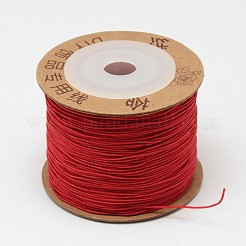 Cordon tressé en nylon pour la création de bijoux et le macramé.&nbsp;NWIR-N003-0.6mm-05H-A