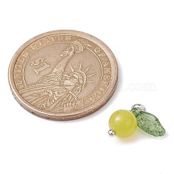 Natürliche Zitronen-Jade-Frucht-Charms&nbsp;PALLOY-JF02431-05