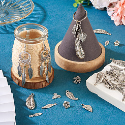 100 pièces 10 styles pendentifs en alliage de style tibétain&nbsp;TIBE-TA0001-34